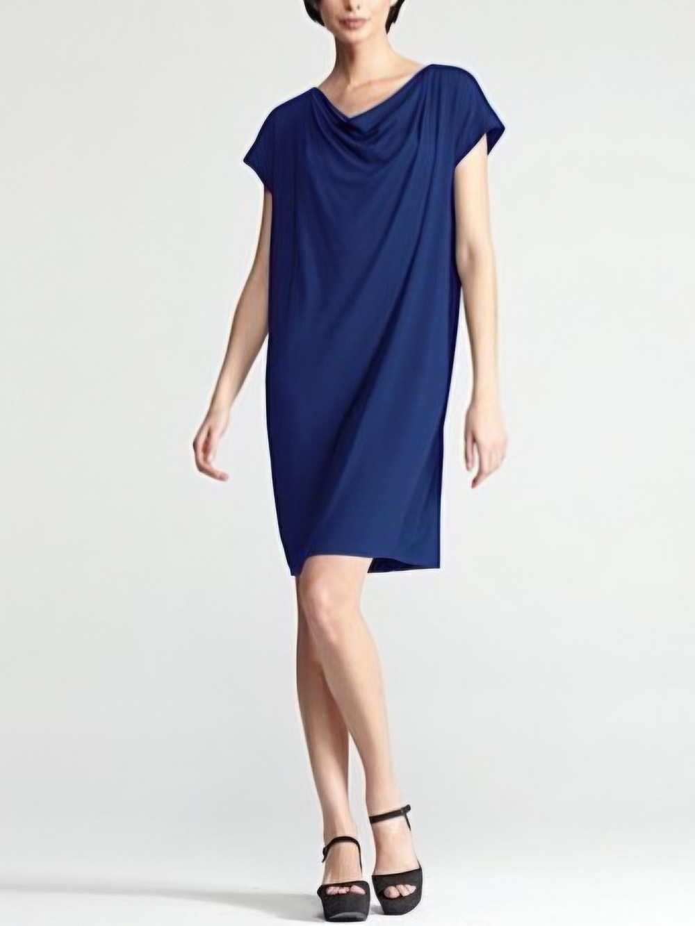 Eileen Fisher Cowl Neck Jersey Dress